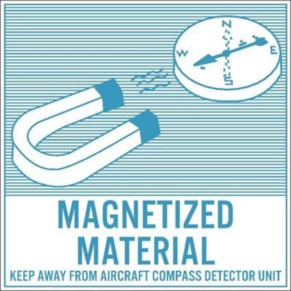 Nmc Magnetized Material Label, Pk25 DL56AP